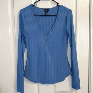 Baby Blue Ribbed long sleeve!